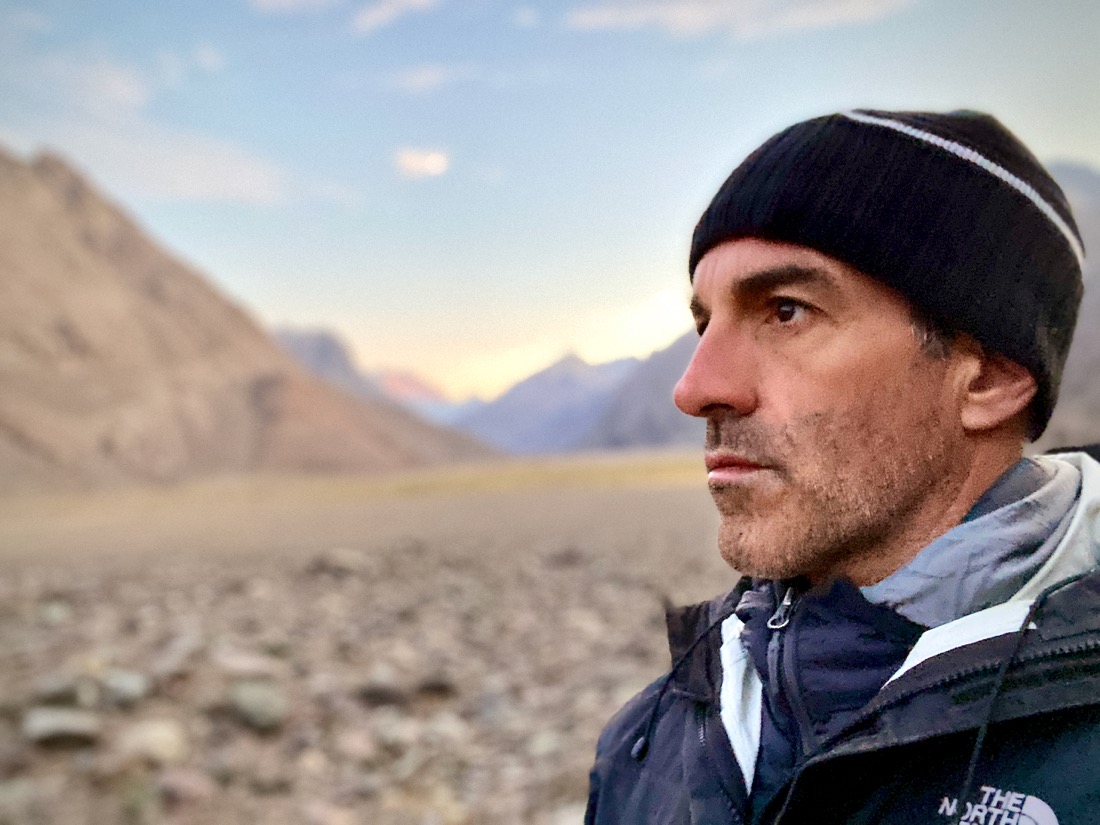 In the Andes at dusk